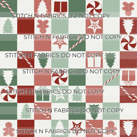 PREORDER RED GREEN CHECKERED CHRISTMAS
