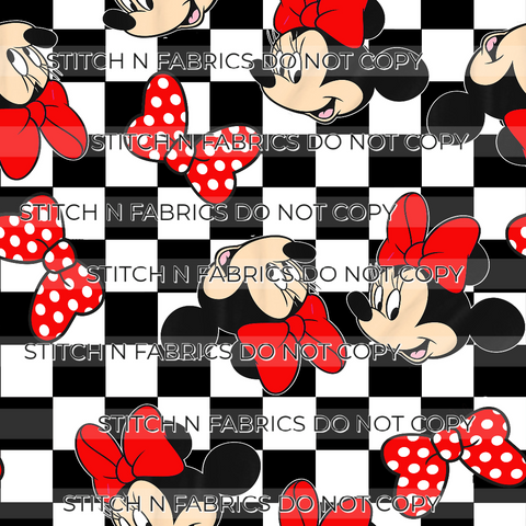 PRE-ORDER CHECKERED RED GIRL MOUSE
