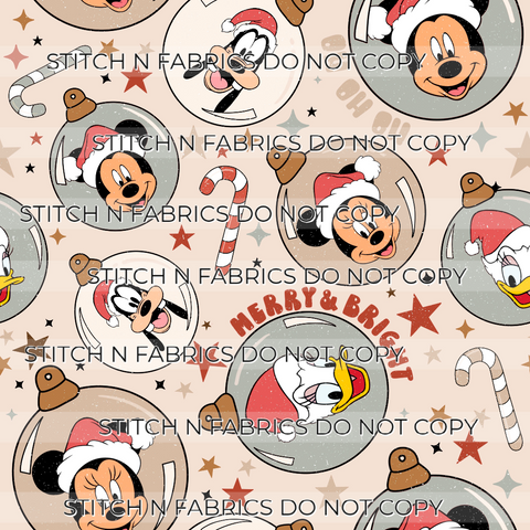 PREORDER CHRISTMAS MOUSE ORNAMENTS