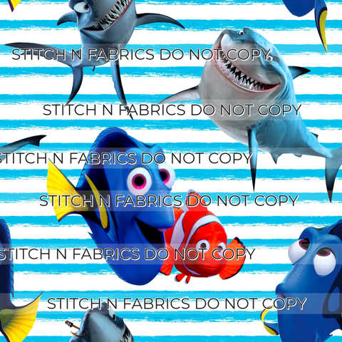PREORDER FISH FRIENDS ON STRIPES