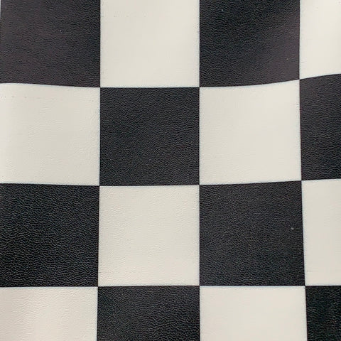 RETAIL- TEXTURED FAUX LEATHER Classic Big Checkered FAT QUARTER SHEET