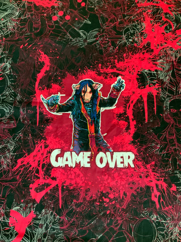 RETAIL- COTTON SPANDEX (CL) PANEL “Game Over” (Big kid/Adult size)